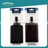 Toprank Customized New Design Personalized Double Sided Embossed Leather Luggage Tag For Travel thumbnail-4