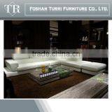 High Quality Italian Geniune Leather Corner Sofa , White Leather Sofa thumbnail-1