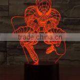Arcylic 3D Vision Spider Man Shape Usb Charging Desk Night Light thumbnail-1