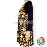 Kids Boutique Clothing Long Raglan Sleeve Little Girls Dresses Children Frocks Designs thumbnail-5