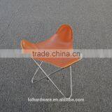 Guaranteed Leather Leisure Chair Metal Furniture Frames Iron Metal Butterfly Chair for Living Room thumbnail-2