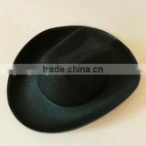 hot sale new fashion high quality products eco friendly durable wool felt black round top hat made in china