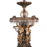 ourdoor bronze musical angels fountain for garden decor