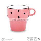 Stoneware Solid Color Ceramic Coffee Mugs thumbnail-2