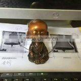 Wholesale Home Decoration Metal Brozne Baby Buddha for Sale thumbnail-4