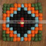 2017 Best Custom Felt Ball Coaster for Drink Tableware thumbnail-3