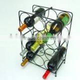 Wall Mount Wine Rack Holder Storage Holds 9 Bottles thumbnail-5