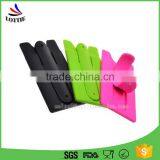 New Design Sample Silicone Cell Phone Wallet Card Holder 3m Sticker Smart Wallet Mobile Card Holder thumbnail-1