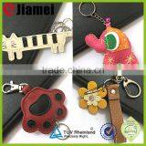 New Designed Small Cute Fancy Animal Make Leather Key Chain