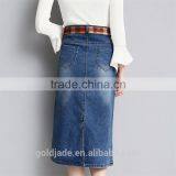 2017 Latest Autumn Denim Long Maxi Skirts Womens Skirts thumbnail-2
