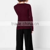 2017 Newest Fashion Knitted Sweater Women Knitted Pullover Cashmere Sweater thumbnail-3