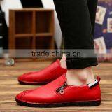 Dark Blue Genuine Leather Men Business Casual Shoes Fashion Best Quality, Lace up Relaxation Leather Shoes Men Fashion Style thumbnail-1