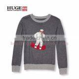 Snowboarding Yeti Design Knit Sweater And For Children thumbnail-1