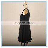 2016 Woman Sexy Club Dress Fashion Lace Patchwork Dress Backless Black Dress thumbnail-2