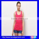 OEM Factory Slim Fit Apparel Price Women Summer Sleeveless Dry Fit Plain Dyed Shirts Made in China thumbnail-4