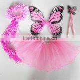 Halloween 4pcs Bithday Fairy Girls Fancy Princess Dress up Costume Set thumbnail-1