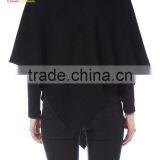 Hot Sale Cashmere Poncho Wrap Wool Pashmina Wrap Poncho thumbnail-3