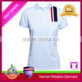 Custom Embroidery Logo Print Women Polo Shirt, Color Combination Polo Shirt thumbnail-3