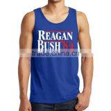 Latest Fashion Design Custom Printing 100% Cotton Bodybuilding Stringer Wholesale Mens Tank Top thumbnail-3