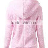 Hot Sale High Quality Super Comfort Custom Zipper up Women's Hoodie Coat thumbnail-2