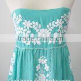 Fashion Strapless Embroidered Mexican Dress Wholesale Mexico Clothing thumbnail-3