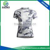 2017 OEM Service High Quality Polyester Fabric Dry Fit Camo t Shirt / Gym Shirt / Fitness Shirt thumbnail-1