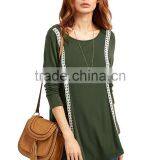 Fashion OEM Elegant Long Sleeves Knit Blouse Lady Plus Size Top for Wholesale thumbnail-3