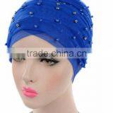 New Pearl Gypsophila Net Headdress Hooded Hat Long Tail Hat Hat Muslim Hat thumbnail-6