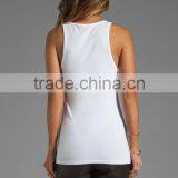 94% Cotton 6% Spandex White Tanks thumbnail-2
