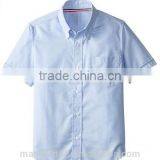 Boys' Short Sleeve Oxford Dress Shirt Decorate Inner Collar thumbnail-2