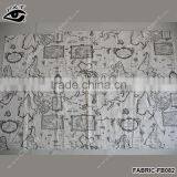 New World Map Fabric Map Pattern Linen Fabric For Tablecloth Sofa Decorations thumbnail-3