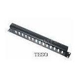 Metal Horizontal Cable Management Panel 15 Port For Network