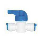 1/4 Inch Hand Valve Water Filter Connection Fittings , Quick Fit Pipe Connectors No Soldering