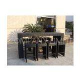 Resin Wicker Bar Set With Power Coated Aluminum Or Steel Frame