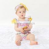 2017 New Summer Wing Sleeveless Baby Suit,cartoon Printing ,high Quqlity , Romper With Headband From1 to 2 Years thumbnail-1