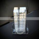 Acrylic Rotating Eyeshadow Brushes Lipstick Organizer Makeup Display Case Holder White / Black thumbnail-2