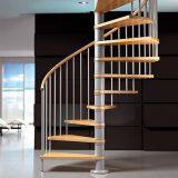 Modern Stainless Steel Glass Spiral Staircase With Stainless Steel Balustrade thumbnail-4