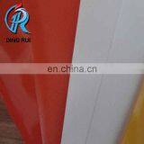 Red Sewing Edge Pvc Coated Tarpaulin With Brass Eyelet for Truck Trailer Cover