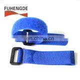 Hook and Loop Klettband Reusable Fastening Wrap Strap/ Hook Loop Strap With Plastic Buckle End thumbnail-5