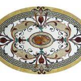 Manufacture Custom Made Hotel Lobby Flooring Design Natural Marble Waterjet Medallion Tiles thumbnail-2