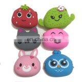 Custom Fruit Design Rubber Dropping Women Purse Novelty Promotional Coin Bag Zipper Ladies Silicone Coin Wallet thumbnail-6