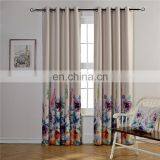 Purple Printed Polyester Blackout Curtains thumbnail-1