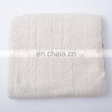RAWHOUSE Hot Sale 100% Cotton Pure Design White Knit Blanket With Factory Price thumbnail-2