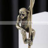 Nordic Leopard Print Lampshade Bedroom Lamp Monkey Decoration Animal Resin Table Lamp for Hotel thumbnail-3