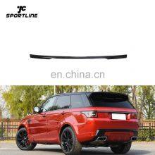 Dry Carbon Fiber L494 Rear Door Wing Spoiler  Trim Moulding Cover for Land Rover Range Rover Sport Utility 4-Door 2014-2020