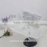 Wholesale 100% Sinamay Fabric Base Lace Church Sinamay Hat For Women thumbnail-2