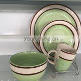 New Design Stoneware Dinnerware, Wholesale Custom Printed Stoneware Dinnerware Set, Handprinted Stoneware Dinner Set thumbnail-2