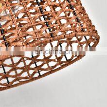HUAYI New Design E27 60w Indoor Kitchen Dining Bedroom Iron Rattan Modern Ceiling Chandelier Pendant Light thumbnail-5