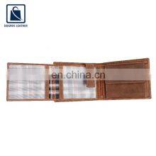 Best Quality Custom Logo Genuine Leather RFID Blocking Men's Wallet thumbnail-2