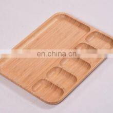 Hot Selling High Quality Divided Fruit Snack Bamboo Serving Platter Tray thumbnail-5